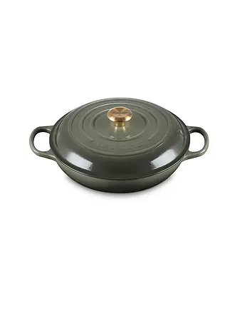 LE CREUSET | Gourmet Profitopf SIGNATURE 30cm/3,5l Nectar | dunkelgrün